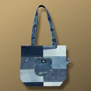 Handmade Dickies Bag Patchwork Denim Carpenter Jeans 90s y2k 12.5x6x15.5